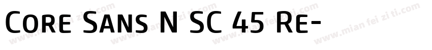 Core Sans N SC 45 Re字体转换